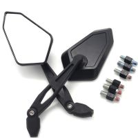 ✺┅ 8/10mm Motorcycle Rearview Mirror For Kawasaki ZRX400 ZRX1100 ZRX1200 KLE650 Versys 650 1000 KLV1000 ER650 ER-6N Z900 Z650 Parts