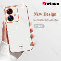 NIWINEE เคสซิลิโคนฝาหลังอ่อนนุ่มเคลือบ6D หรูหราสำหรับเคสโทรศัพท์ C55 Realme