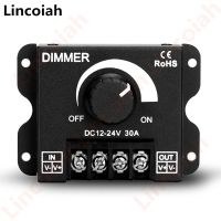 ☍✆ DC 12V-24V LED Dimmer Switch 30A 360W Voltage Regulator Adjustable Controller For 5050 LED Strip Light Lamp LED Dimming Dimmers