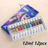 12ml of 12Colors/SetAcrylic Paint Color Set Acrylic Paints Pigment for Artists Ceramic Stone Wall Craft Paints Color Pigments