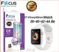 Focus ฟิล์ม เต็มจอ ลงโค้ง โฟกัส สำหรับ Apple Watch Sport Series 1/2/3/4/ 5/6/ES Nike Plus TPU s7 38มิล/40มิล/42มิล/44มิล