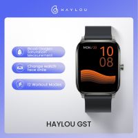 Haylou นาฬิกาสำหรับสุภาพบุรุษและสุภาพสตรีสมาร์ทวอท์ช GST บลูทูธ5.0ออกซิเจนในเลือดการตรวจสอบการนอนหลับอัตราการเต้นของหัวใจ12รูปแบบการเล่นกีฬา8ภาษา IP68เวอร์นาบิก