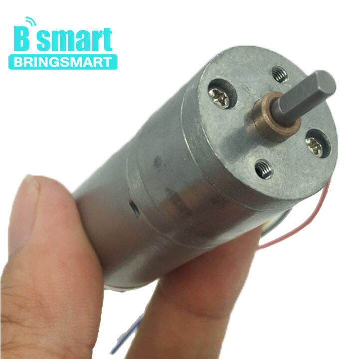 cod-chexiuhua-bringsmart-jga25-371มอเตอร์เกียร์12v-ย้อนกลับได้พร้อมดิสก์การเข้ารหัสแรงบิดสูงเพลายาว10มม-3มม-สำหรับรถ-diy