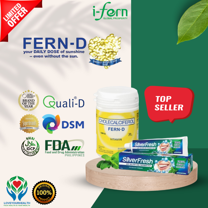 FERN D 60’s LEGIT IFERN PRODUCTS Silver Fresh Anti Bacterial Toothpaste ORIGINAL IFERN PRODUCTS