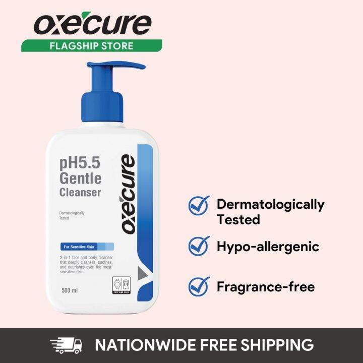 OXECURE pH5.5 Gentle Cleanser 500ml | Lazada PH