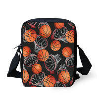 การออกแบบที่ไม่ซ้ำกัน Basketballs Messenger กระเป๋าผู้ชายขนาดเล็กไหล่ Crossbody กระเป๋า Strengthener ชาย Satchel โรงเรียน Bolsa Sac