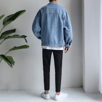 【S-3XL】Mens Denim Jacket Male Maong Jacket Korean Fashion Casual Loose Tops For Men Handsome Couple Outerwear Clothing