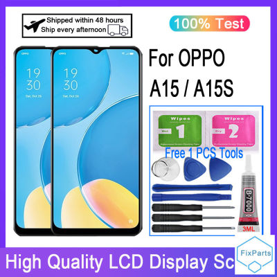 ต้นฉบับสำหรับ OPPO A15 CPH2185จอแสดงผล LCD Touch Screen Digitizer สำหรับ OPPO A15S CPH2185เปลี่ยนจอแอลซีดี