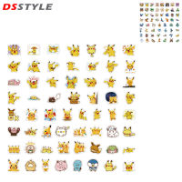 DSstyles สติ๊กเกอร์การ์ตูนโปเกมอน60ชิ้นสติ๊กเกอร์อะนิเมะน่ารักสำหรับแล็ปท็อปขวดน้ำสเก็ตบอร์ดกีตาร์