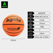 Quả bóng_rổ Agnite size 7 đạt tiêu chuẩn - cao su chống bẩn, không mòn, bền
