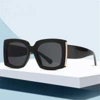 HOT★Oversized Sunglasses Women Men Vintage Wide legs Square Sun Glasses Fashion camouflage Leopard Black Eyeglasses UV400