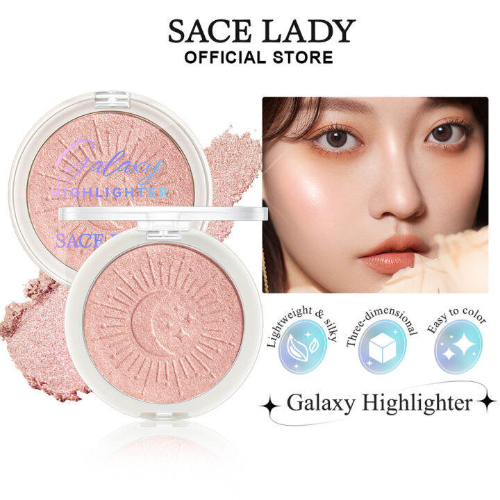 SACE LADY High Shimmer Highlighter Powder Smooth Lightweight Blendable
