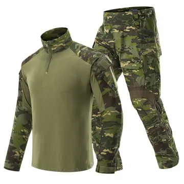 Black Military Uniform Tactical Suit Combat Shirt Uniforms