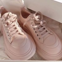 New Color Canvas Shoes for Womens Autumn Breathable Casual Thick Sole