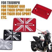 สำหรับ Triumph Trident 660เสือ660 850 Trident660ของประดับจักรยานยนต์ด้านหน้าถังน้ำมันเบรกอ่างเก็บน้ำฝาครอบน้ำมัน