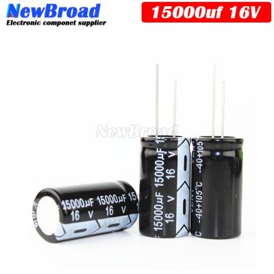 5PCS Original aluminum electrolytic capacitor 16V 15000UF plug-in multi specification 15000UF 16V 18*35MM Black-white Electrical Circuitry Parts