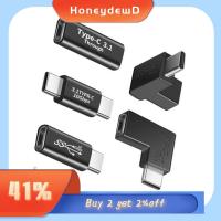 HONEYDEWD โทรศัพท์มือถือสำหรับมือถือ ตัวผู้-ตัวเมีย ชาร์จได้อย่างรวดเร็ว USB 3.1 Type-C 10กิกะบิต อะแดปเตอร์ OTG ตัวแปลง AV