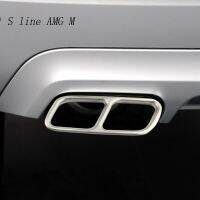 Car Styling Automobiles Tail Throat Frame Decoration Stickers For Mercedes Benz GLK X204 CLS W218 Class Exhaust Pipe Accessories