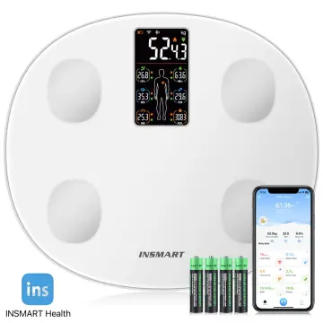 INSMART Bathroom Scale Smart Body Weight Scale Body Balance BMI 180KG Body  Fat Digital Bioimpedance Scale for Human