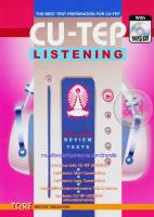 Bundanjai (หนังสือ) CU TEP Listening with MP3 CD MP3 CD