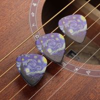 3Pcs Guitar Picks 0.46/0.71/0.96mm Starry Sky Celluloid Guitar Picks For Acoustic Electric Classical Guitar Paddle Accessory