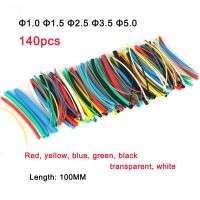 140pcs/Lot Heat shrink tube Shrink wrapping Insulation Sleeving  protected wire cable Thermoresistant tube DIY Assorted kit Electrical Circuitry Parts