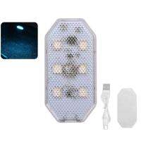 ไฟเก๋งเซ็นเซอร์แม่เหล็กไร้สาย Led สำหรับรถยนต์7สีไฟอ่านหนังสือแม่เหล็ก Usb ขนาดเล็กรถชาร์จไฟฟุต J0d7ไฟแบบล้อมรอบ