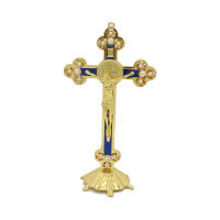 Factory direct sale Catholic Christian pearl alloy cross ornaments