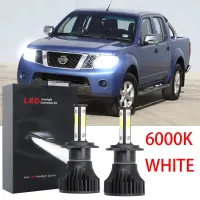 ชุดหลอดไฟหน้าฮาโลเจน LED 6000K 2013 แบบเปลี่ยน สําหรับ Nissan Navara D40 2007-2014 เสียบและเล่น