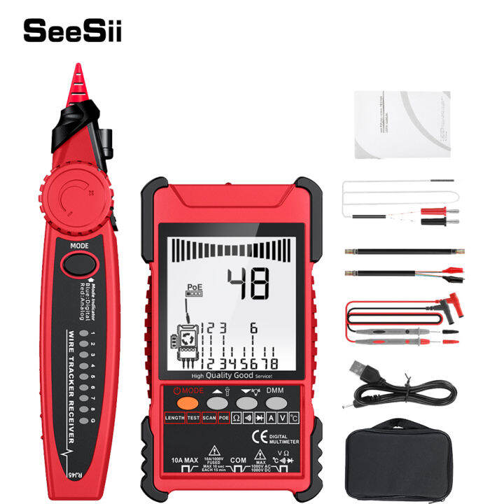 SeeSii ET618 LCD intelligent network line finder telephone network line