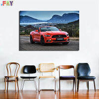 FAY-1 Canvas,Ford Mustang Muscle Car,โปสเตอร์ HD,ศิลปะบนผนัง,0725E2พิมพ์ห้องนั่งเล่น