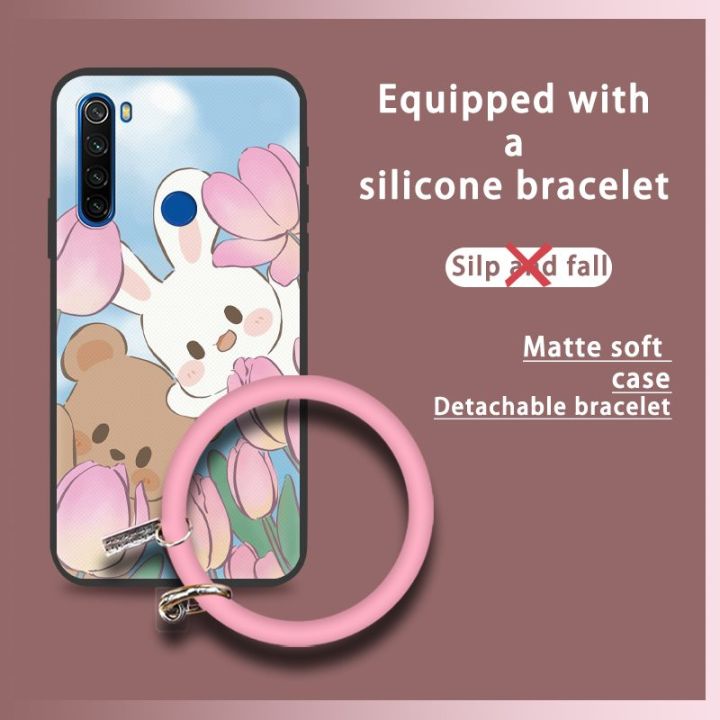 creative-couple-phone-case-for-xiaomi-redmi-note8-note8-2021-mens-and-womens-liquid-silicone-youth-cartoon-ring-funny