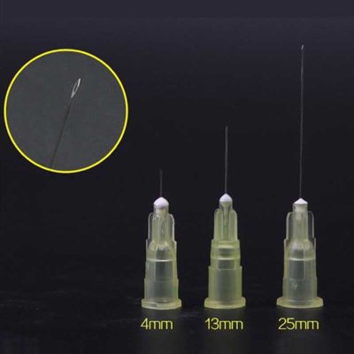 【JH】 100pcs Painless needle painless beauty ultrafine 30G x 4mm  13mm 25mm syringes Korean Needles Eyelid Tools