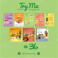 Try Me (ทายมี) ผลไม้/เผือกไทยกรอบ   Set 36 ซอง/ลัง