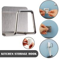 Stainless Steel Kitchen Sponge Holder Kitchen Storage Drying Drain Hook Sink Rack Accessories Organizer W2N0