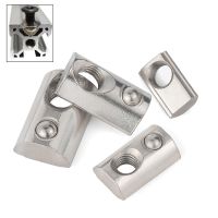 20Pcs M3 M4 M5 M6 M8 Spring Loaded T-Nut Roll-in T Spring Nut Block for 2020 3030 4040 4545 Aluminum Extrusion Profile Hand Tool Parts Accessories