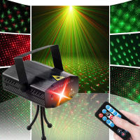 อัตโนมัติแฟลช Led ไฟเวทีเสียงเปิดใช้งาน LED Projector ไฟเลเซอร์ที่มีการควบคุมระยะไกลสำหรับบ้านวันเกิดดีเจปาร์ตี้ดิสโก้แสดง