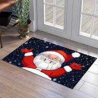 Santa Pattern Rugs Christmas Collection Living Room Bedroom Carpet Childrens Room Furry Blankets Hallway Bathroom Anti-Slip Rug