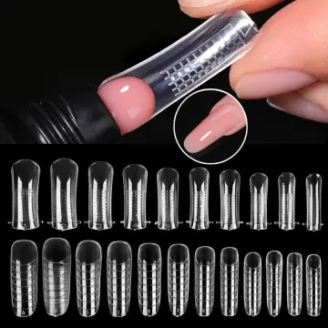 Mylee Dual Nail Forms 12 Sizes Reusable 120 Plastic Forms Acrylic Nail  Extension | eBay