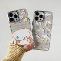 เคสโทรศัพท์มือถือการ์ตูน Sanrio Cinnamoroll สำหรับ iPhone 14 Pro Max ฝาหลังเคสแข็งโทรศัพท์กันกระแทก Cinnamoroll สำหรับ iPhone 13 Pro Max Cinnamoroll เคสสำหรับ Apple โทรศัพท์12 11เคสห่อหุ้ม