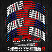 เหมาะสำหรับ Haojue SUZUKI GSX250R ยางภายในสติกเกอร์ตัวอักษรสะท้อนแสงสติกเกอร์ล้อดัดแปลงส่วนบุคคลสติกเกอร์กันน้ำสุทธิสีแดงสติกเกอร์ตกแต่ง