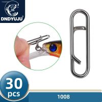 ☄┋♚ DNDYUJU 30pcs Fishing Interlock Nice Snap Fast Clips Stainless Steel Fishing Barrel Swivel Lure Hook Connector Accessories Pesca