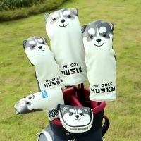 ℡✾ 2021Husky golf headcovers leather cover for driver fairway woods and creative hybrid golf club protectors cover