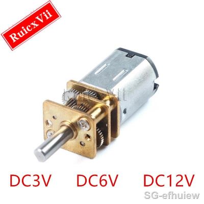 【YF】▪  3V/6V/12V N20 miniature gear motor with sprocket 15/30/50/60/100/300/500/1000rpm GA12-N20 reduction