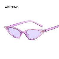 Woman Cat Eye Sunglasses Small Size Brand Designer Fashion Retro Ladies Sun Glasses Female Black Purple Red Glasses UV400 Cycling Sunglasses