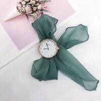 Elegant Streamer Ribbon Alloy Watch for Woman