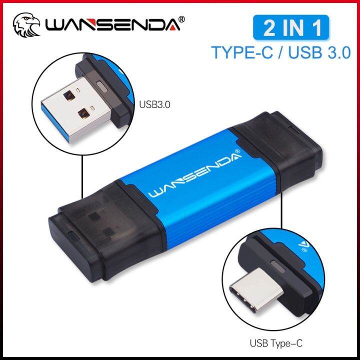 pen drive pen drive original WANSENDA TYPE C USB 3.0 Flash Drive 512GB ...