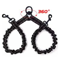 Strong 2 Way Coupler Dog Leash Elastic Extended for Double Small Medium Large Dogs Leash Belt Two Pet Lead Rope Accessories