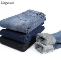 HOT HULXOIQQQEWV 573[] ผู้หญิงขนแกะ Warm Slim กางเกงยีนส์กางเกงฤดูหนาวใหม่หนา Denim กางเกงดินสอ Casual Plus กำมะหยี่ผู้หญิงสูงเอวกางเกงยีนส์ Skinny 17316