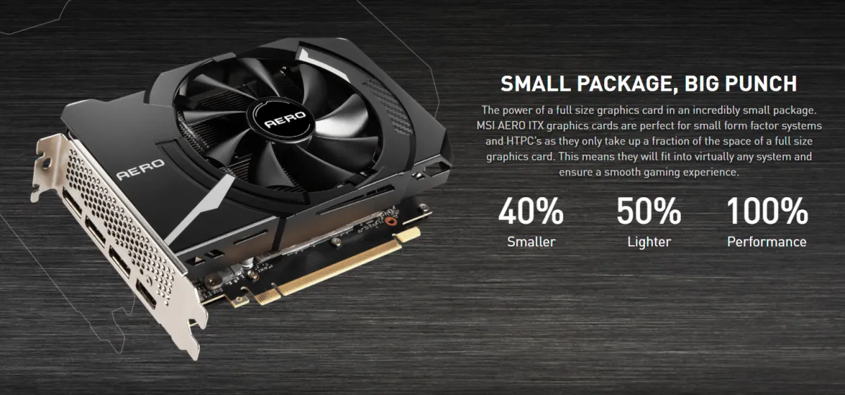 MSI RTX 3060 AERO ITX 12G OC DDR6 GAMING VGA การ์ดจอ GeForce